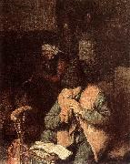 OSTADE, Adriaen Jansz. van Flute Player agh oil